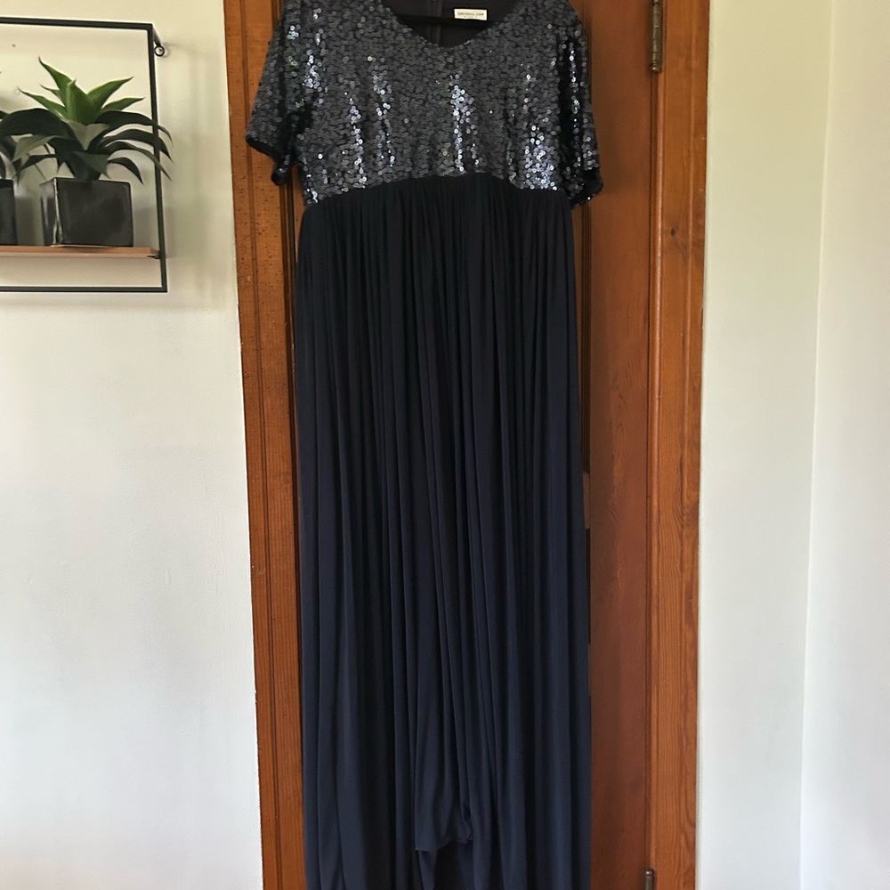 Chic Soul Black Sequin Wedding Dress